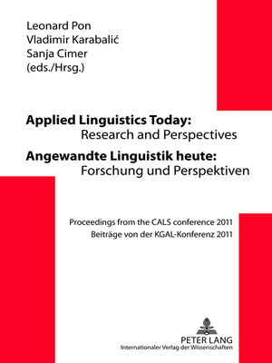 cover image of Applied Linguistics Today